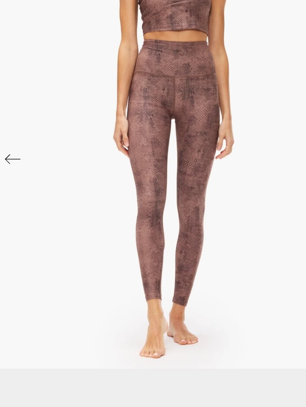 Beyond yoga  Snake Print Athletic Leggings